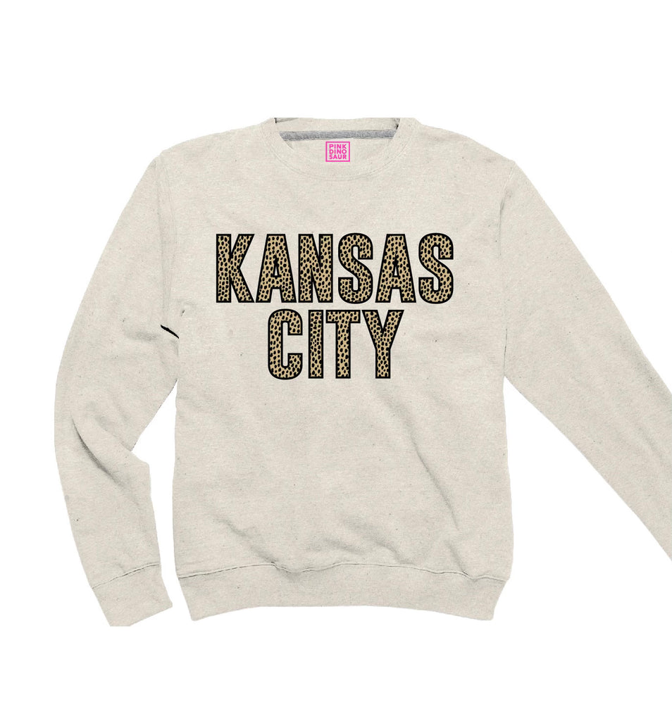 Grey Kansas City Crown Sweatshirt – Pink Dinosaur Boutique